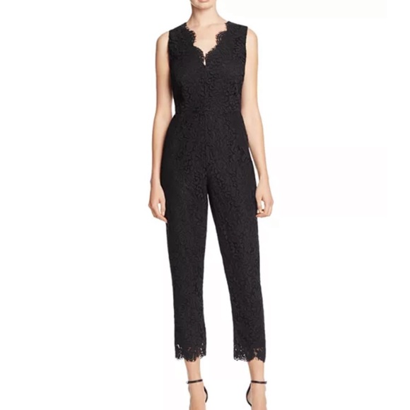 Cupcakes & Cashmere black lace jumpsuit, size 4 - Picture 1 of 6